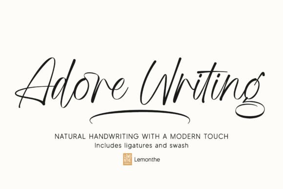 Adore Writing: An Elegant Handwritten Font for Modern Campaigns