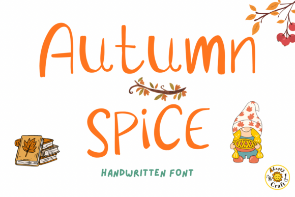 Autumn Spice Font Brings Warmth to Handmade Goods