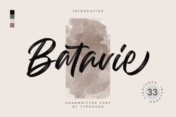 Batavie Font: A Scratch-Style Handwritten Typeface