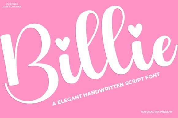 Billie: A Script Font That Elevates Marketing Design