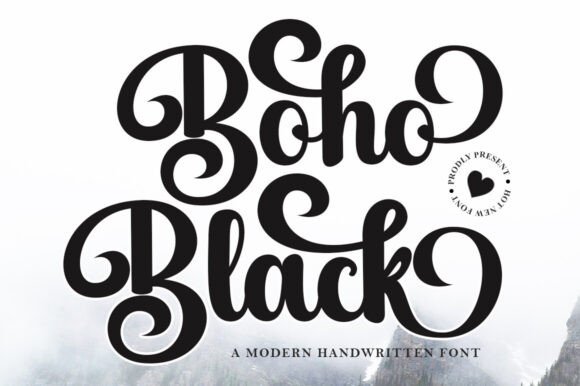 Boho Black: A Graceful Typeface for Editorial Design