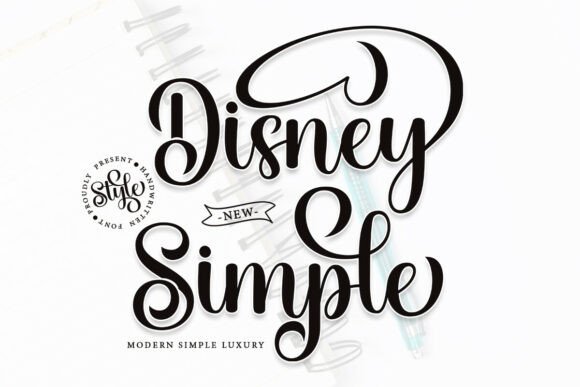 Disney Simple Font: Elegant Script for Digital Campaigns