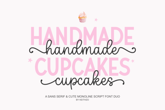 Handmade Cupcakes Typeface for Sweeter Campaign Design