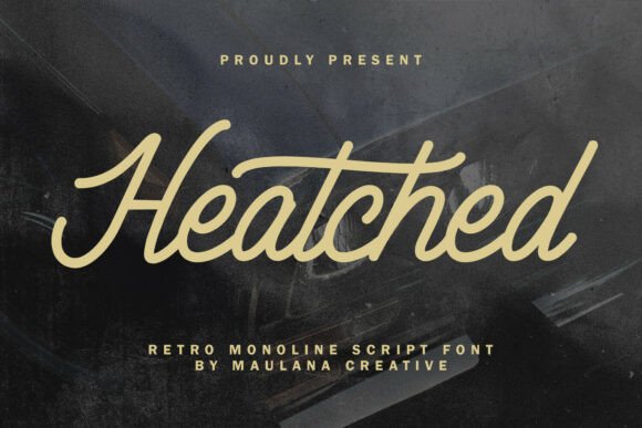 Heatched Font: A Retro Script Typeface for Consistent Small Business Branding