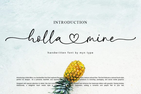 Holla Mine: A Handwritten Font for Modern Web Design