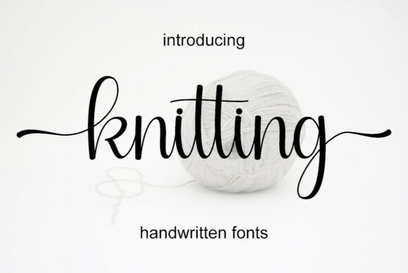 Knitting Font: A Dazzling Script for Digital Creatives