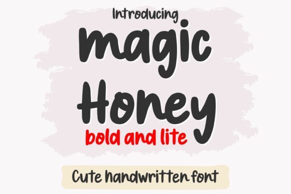 Magic Honey Font: A Friendly Display Typeface for Web Designers