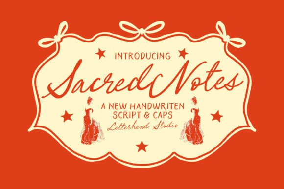 Sacred Notes Duo: A Romantic Handwritten Font Pairing