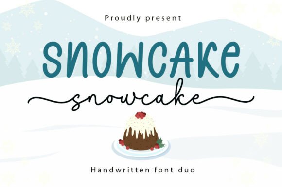 Snowcake Duo: A Handwritten Font Pair for Warm Digital Branding