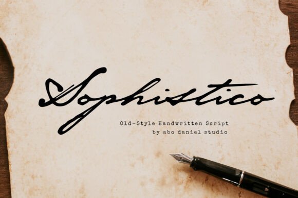 Sophistico Typeface: A Handwritten Font with Vintage Soul