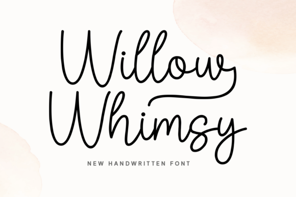 Willow Whimsy: A Handwritten Font for Polished Branding