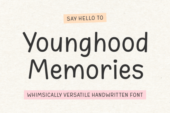 Younghood Memories: A Playful Script Font for Modern Marketing